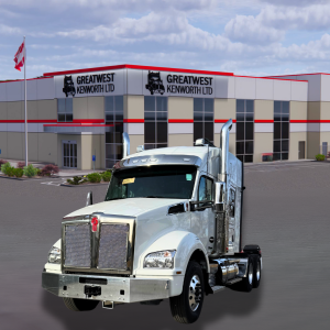 2025 White Kenworth T880 Tandem Daycab